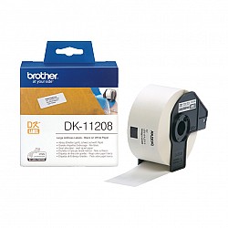 Консуматив Brother DK-11208, 38mm x90mm (Black on White)