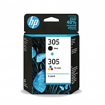 Мастило за принтер HP 305 2-Pack Tri-color/Black Original