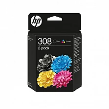 Мастило за принтер HP 308 Black/Tri-Color Original Ink Cartridge Combo 2-Pack