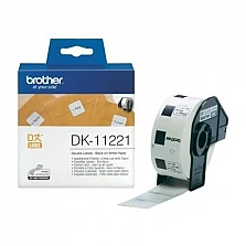 Консуматив Brother DK-11221 Square, 23mm x23mm, (Black on White)