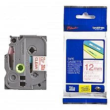 Консуматив Brother TZe-132 Tape Red on Clear, Laminated, 12mm, 8m
