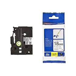 Consumable brother tze-fx241 tape, black on white, flexible, 18mm, 8m