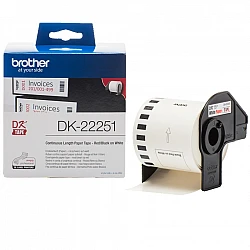 Consumable brother dk-22251 roll, 62mm x 15.24m (black&red on white)