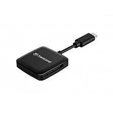 Четец за карти Transcend USB 3.2 Gen 1, Black, Type C