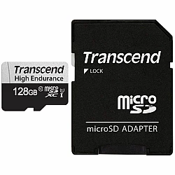 Карта памет Transcend 128GB microSD w/ adapter U1, High Endurance