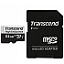 Memory card transcend 64gb microsd w/ adapter u1, high endurance
