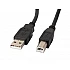 Кабел Lanberg  USB-A -> USB-B 2.0 1.8m, black ferrite