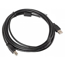 Usb cable lanberg  usb-a (m) -> usb-b (m) 2.0 3m, black ferrite