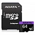Memory card Adata 64GB MicroSDXC UHS-I CLASS 10 (1 adapter)