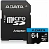 Карта памет Adata 64GB MicroSDXC UHS-I CLASS10 A1 (1 adapter)