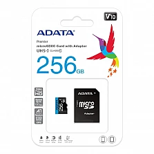 Карта памет Adata 256GB MicroSDXC UHS-I CLASS10 A1 (1 adapter)