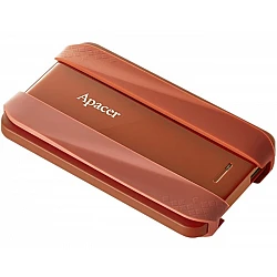 Външен HDD Apacer AC533, 2TB 2.5" SATA HDD USB 3.2 Rubber Garnet red