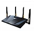 Рутер Asus RT-BE88U Gaming Wireless Dual-Band Quad-Core 2.6GHz 256MB/2GB Flash/RAM 10G SFP+ 2.5G порт AiProtection Pro черен