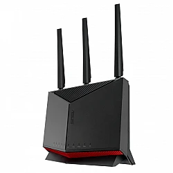 Рутер Asus RT-BE86U Gaming Wireless Dual-Band Quad-Core 2.6GHz 256MB/1GB Flash/RAM 10G 2.5G порт AiProtection Pro черен