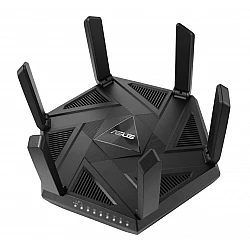 Рутер Asus RT-AXE7800 Gaming Wireless Tri-Band Quad-Core 1.7GHz 256MB/512MB Flash/RAM 2.5G порт AiProtection Pro черен