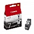 Ink for printer canon bj crg pgi-7 bk