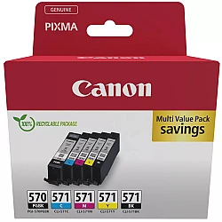 Мастило Canon PGI-570/CLI-571 PGBK/C/M/Y/BK мулти пакет