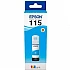 Ink for printer epson 115 ecotank cyan bottle