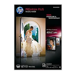 Paper hp premium plus glossy photo paper-20 sht/a4/210 x 297mm