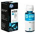 Ink for printer hp gt52 cyan original bottle
