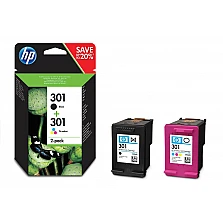 Мастило за принтер HP 301 2-pack Black/Tri-color Original