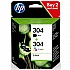 Ink for printer hp 304 combo 2-pack