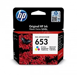 Мастило за принтер HP 653 Tri-color Original Ink Advantage Cartridge