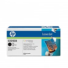 Тонер касета HP Color LaserJet CE250X Black