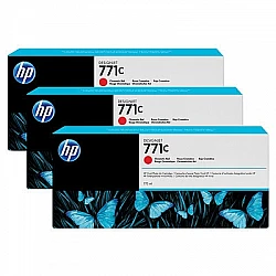 Consumable hp 771c 3-pack 775-ml chromatic red designjet