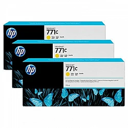 Consumable hp 771c 3-pack 775-ml yellow designjet