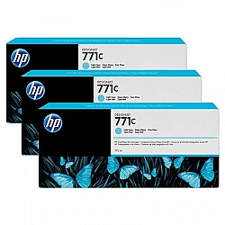 Consumable hp 771c 3-pack 775-ml light cyan designjet