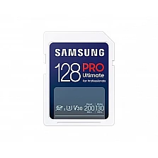Карта памет Samsung 128GB SD PRO Ultimate USB Reader U3 V30 200MB/s четене 130MB/s запис