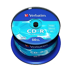 Дискове Verbatim CD-R 700MB 52X EXTRA PROTECTION SURFACE (50 PACK)