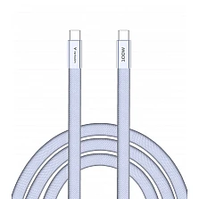 Verbatim Sync & Charge SoftTouch cable, USB‑C to USB‑C, 100W, 120 cm, purple