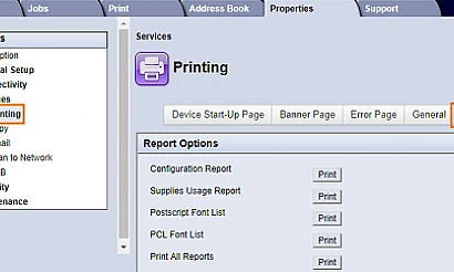 Спиране на постоянното разпечатване на configuration report