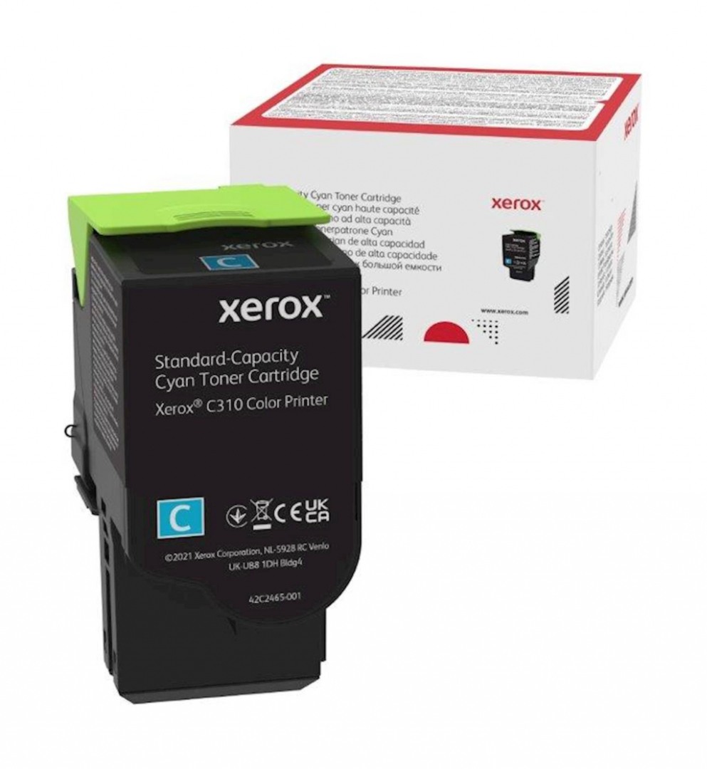 Тонер касета Xerox C310/ C315 Cyan 2K