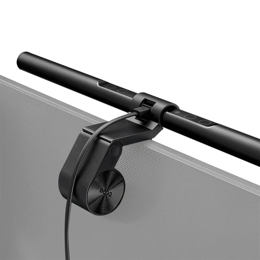 BenQ CW/WW Monitor Light ScreenBar e-Reading lamp Dual Color LED CRI>95 930 lux 2700K–6500K USB power aluminum alloy black