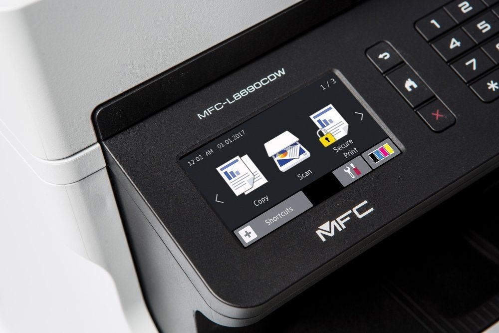 Laser mfp brother mfc-l8690cdw duplex/wi-fi
