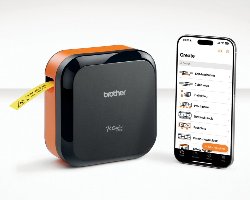 Етикетен принтер Brother P‑touch CUBE Pro PT‑E720BT до 24mm