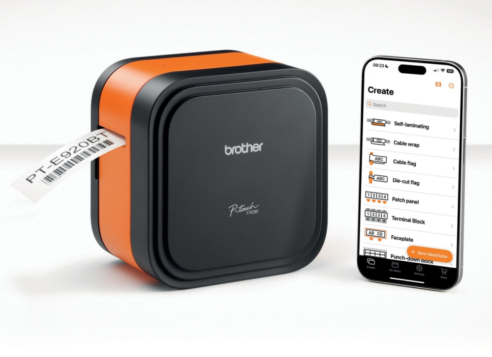 Етикетен принтер Brother P‑touch CUBE Pro PT‑E920BT до 36mm