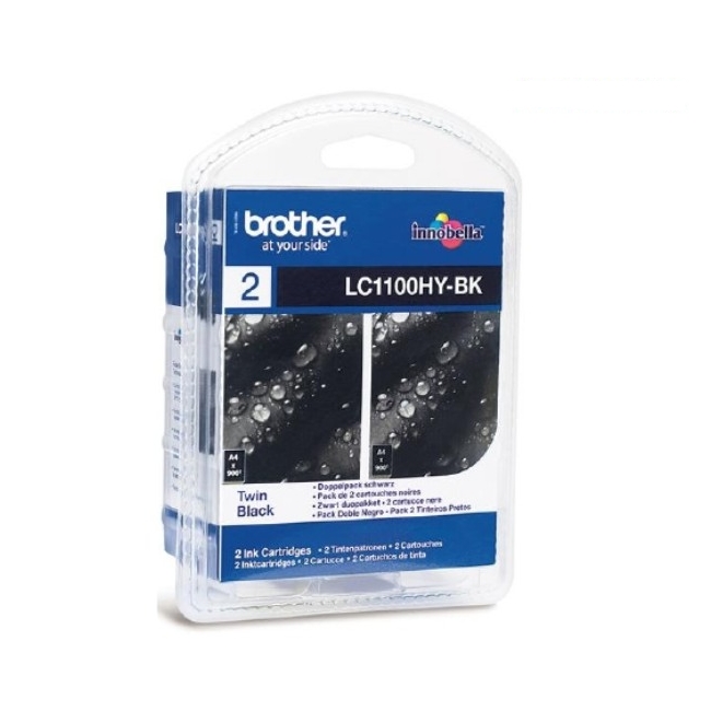 Мастило за принтер Brother LC-1100HYBK High Yield (2бр.)