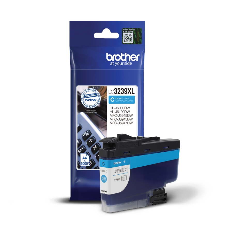 Ink for printer brother lc-3239xl cyan high yield