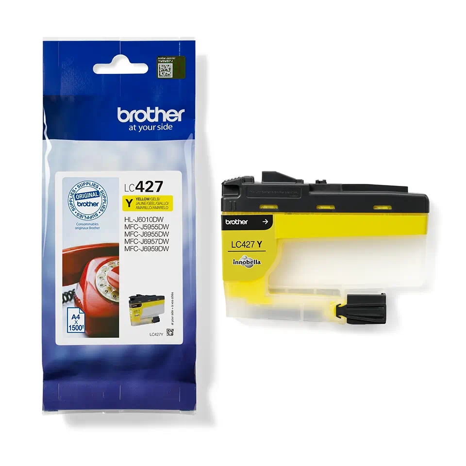 Ink for printer brother lc-427y yellow ink cartridge