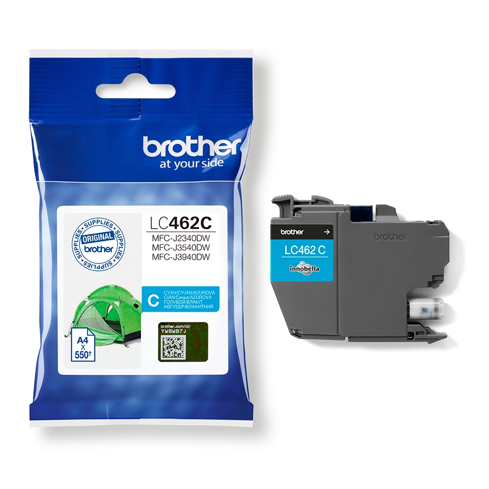 Ink for printer brother lc462c cyan mfc-j2340dw/ j3540dw/ j3940dw