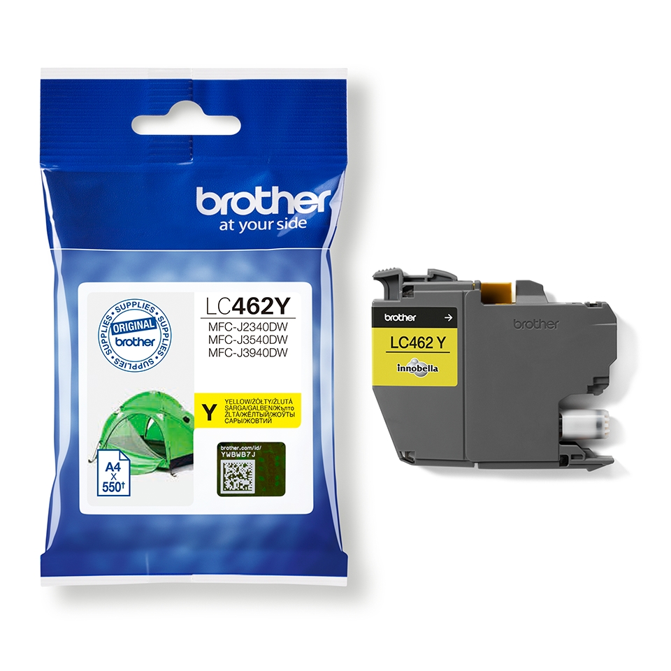 Ink for printer brother lc462y yellow mfc-j2340dw/ j3540dw/ j3940dw
