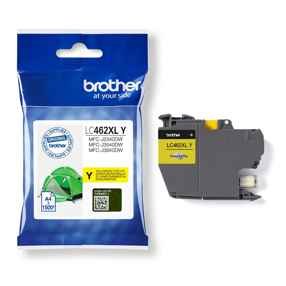 Ink for printer brother lc462xly yellow mfc-j2340dw/ j3540dw/ j3940dw