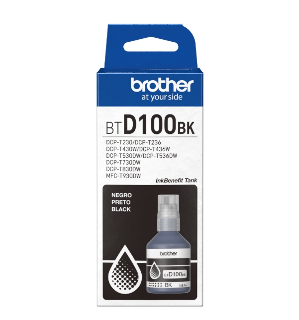 Ink for Printer Brother BT-D100BK Black Ink Bottle