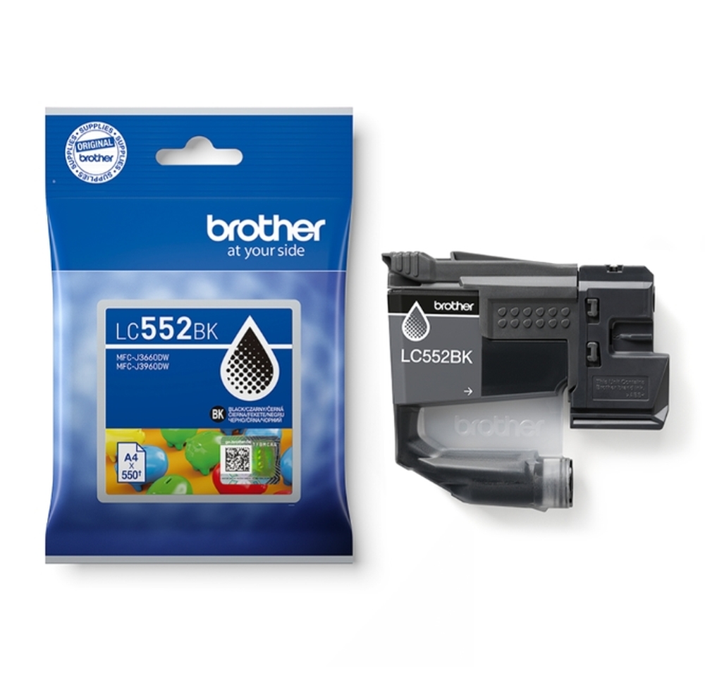 Мастило за принтер Brother LC‑552 Black Ink Cartridge