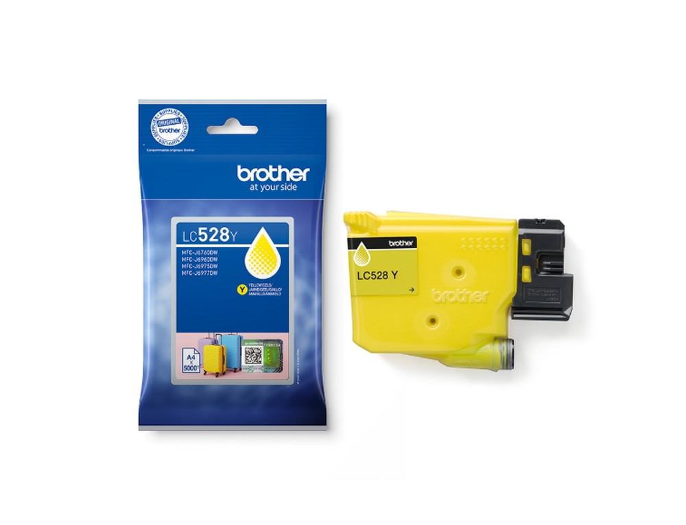 Brother LC528Y yellow ink for MFCJ5010DW/MFCJ5110DW, up to 5000 pages