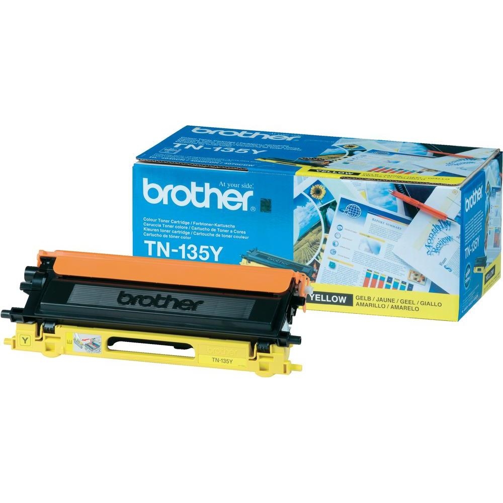 Тонер касета Brother TN-135Y High Yield